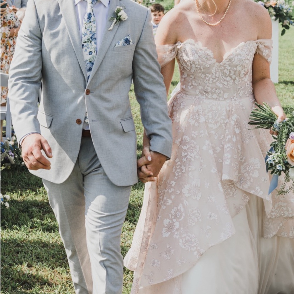 Hayley Paige Occasions Ivory Lace Wedding Gown